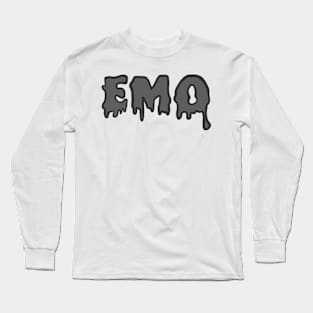 Grey EMO Long Sleeve T-Shirt